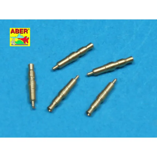 Set of 5 pcs. German Tank MG 34 machine guns tips barrels for turret mount 1/35 Aber 35-L83