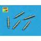 Set of 5 pcs. German Tank MG 34 machine guns tips barrels for turret mount 1/35 Aber 35-L83