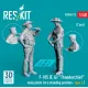 Reskit Rsf48-0073 1/48 F-105 F G Thunderchief Male Pilots In A Standing Position Type 2 2 Pcs 3d Printed