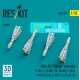 Reskit Rs32-0431 1/32 Aim-4d Falcon Missiles 4 Pcs F-89j F-101b/F Cf-101b/F F-102a F-4 C D E Ej J-35f/J J-37 Aj-37 3d Printed