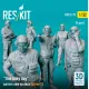 Reskit Rsf32-0075 1/32 One Busy Day Carrier Crew On Deck Scene 1 6 Pcs 3d Printed