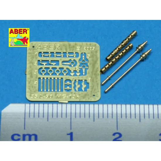 Set of 2 barrels for German machine guns MG13k 1/35 Aber 35-L90