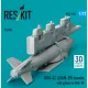 Reskit Rs72-0491 1/72 Gbu-62 Jdam-er Bombs With Pylons For Mig-29 Fulcrum 2 Pcs 3d Printed