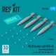 Reskit Rs72-0496 1/72 Mk83 Bombs With Bsu-85 Thermally Protected 4pcs F-14 F/A-18 Av-8b S-3 3d Printed