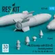 Reskit Rs72-0496 1/72 Mk83 Bombs With Bsu-85 Thermally Protected 4pcs F-14 F/A-18 Av-8b S-3 3d Printed