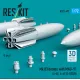 Reskit Rs72-0497 1/72 Mk83 Bombs With Mau-91 4 Pcs A-4e A-4f B-52g/H 3d Printed