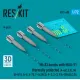Reskit Rs72-0498 1/72 Mk83 Bombs With Mau-91 Thermally Protected 4pcs A-4e A-4f B-52g/H 3d Printed