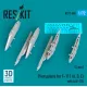 Reskit Rs72-0500 1/72 Pivot Pylons For F-111 A D E With Lau-105 4 Pcs
