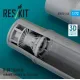Reskit Rsu72-0146 1/72 B-58 Hustler Exhaust Nozzles For Italeri Kit 3d Printed Reskit Rsu72-0146 1/72 B-58 Hustler Exhaust Nozzles For Italeri Kit 3d Printed