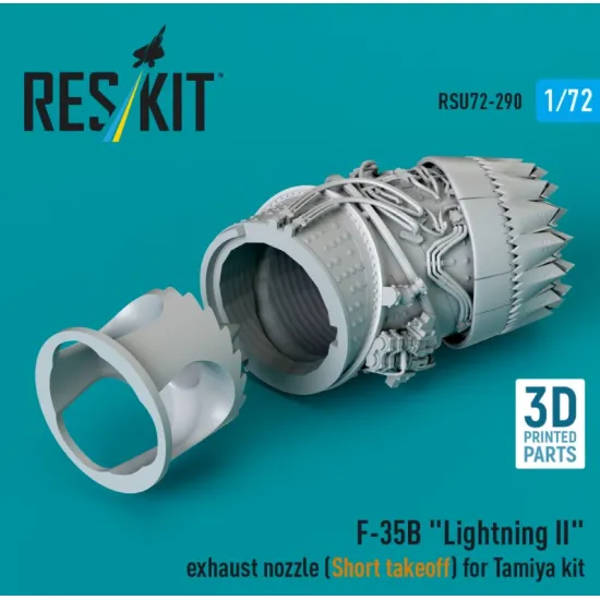 Reskit Rsu72-0290 1/72 F-35b Lightning 2 Exhaust Nozzle Short Takeoff For Tamiya Kit 3d Printed