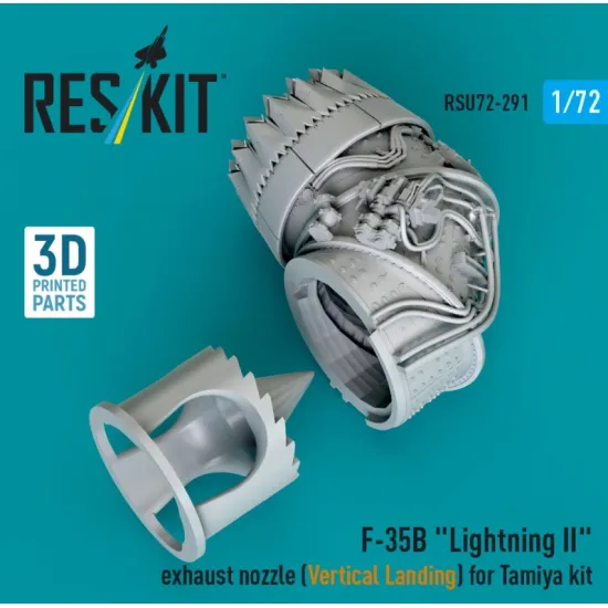 Reskit Rsu72-0291 1/72 F-35b Lightning 2 Exhaust Nozzle Vertical Landing For Tamiya Kit 3d Printed