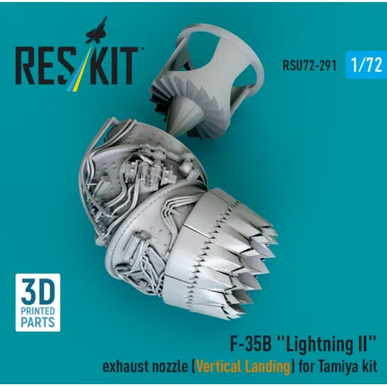 Reskit Rsu72-0291 1/72 F-35b Lightning 2 Exhaust Nozzle Vertical Landing For Tamiya Kit 3d Printed