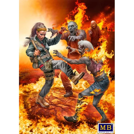 Master Box 35244 1/35 Zombie Hunter - Road To Freedom Last Chance Zombieland Series Kit No 4