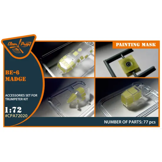 Clear Prop Cpa72020 1/72 Be-6 Madge Painting Mask On Yellow Kabuki Paper For Trumpeter Kit