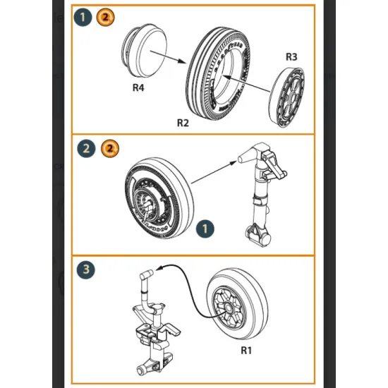 Clear Prop Cpa72164 1/72 F-86a Wheel Set Type 2 For Cp Kits Clear Prop Cpa72164 1/72 F-86a Wheel Set Type 2 For Cp Kits