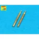 Set of 2 turned barrels for U.S. cal .30 machine guns Browning M-1919 A4 1/48 Aber 48-L19