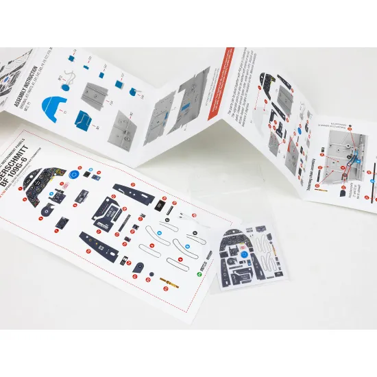 Red Fox Qs-32197 1/32 Messerschmitt Bf 109g-6 Updated Version For Trumpeter