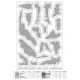 Foxbot Fm72-023 1/72 Masks For Sukhoi Su-27s Ukrainian Air Forces Grey Camouflage For Ibg Models Trumpeter Kits Foxbot Fm72-023 1/72 Masks For Sukhoi Su-27s Ukrainian Air Forces Grey Camouflage For Ibg Models Trumpeter Kits