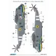 Rush Model Kits D48032 1/48 Westland Sea King Has 5 Ukrainian Naval Forces Painting Masks