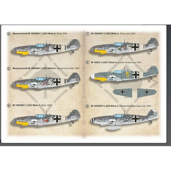 Print Scale 72-534 1/72 Messerschmitt Bf-109g-6 Jagdergeschwader Jg 53