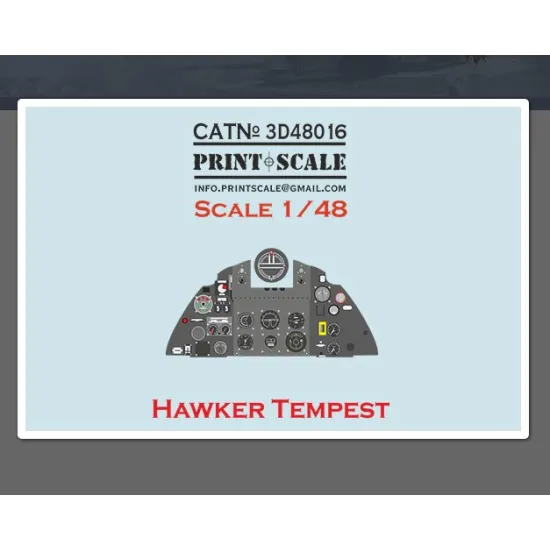 Print Scale 3d48016 1/48 Hawker Tempest