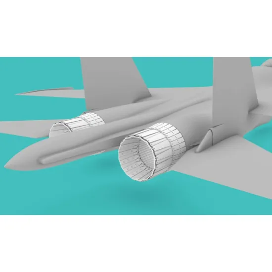 Rise144 Models Rm086 1/144 Su-27 Exhaust Open Version For Trumpeter Kit Rise144 Models Rm086 1/144 Su-27 Exhaust Open Version For Trumpeter Kit