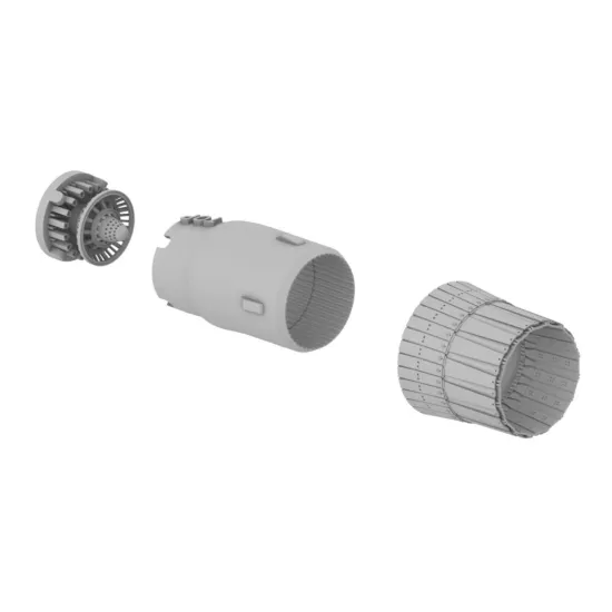 Rise144 Models Rm086 1/144 Su-27 Exhaust Open Version For Trumpeter Kit Rise144 Models Rm086 1/144 Su-27 Exhaust Open Version For Trumpeter Kit