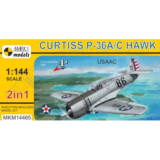 Mark I Mkm144065 1/144 Curtiss P-36 Hawk Usaac 2in1