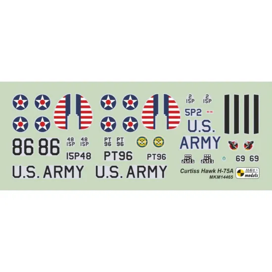 Mark I Mkm144065 1/144 Curtiss P-36 Hawk Usaac 2in1