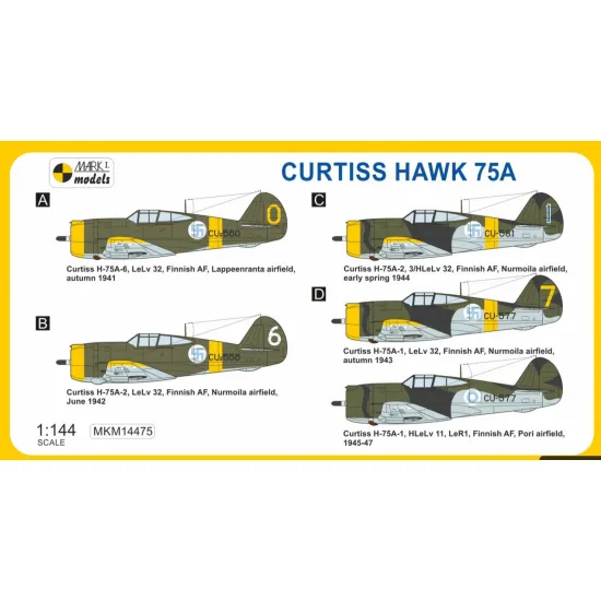 Mark I Mkm144075 1/144 Curtiss H-75a Ilmavoimat