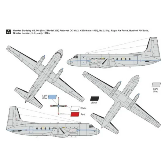 Mark I Mkm144120 1/144 Hs 748 Andover Military Europe