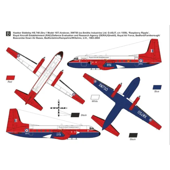 Mark I Mkm144120 1/144 Hs 748 Andover Military Europe