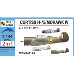 Mark I Mkm144144 1/144 Curtiss H-75a/Mohawk Iv Allied Pilots 2in1