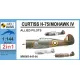 Mark I Mkm144144 1/144 Curtiss H-75a/Mohawk Iv Allied Pilots 2in1