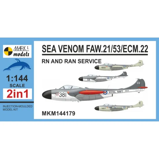 Mark I Mkm144179 1/144 Sea Venom Rn And Ran Service 2in1