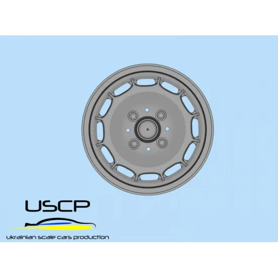 Uscp 24p008t 1/24 Resin Wheels 14inch And Tires For Bmw 2002 Turbo