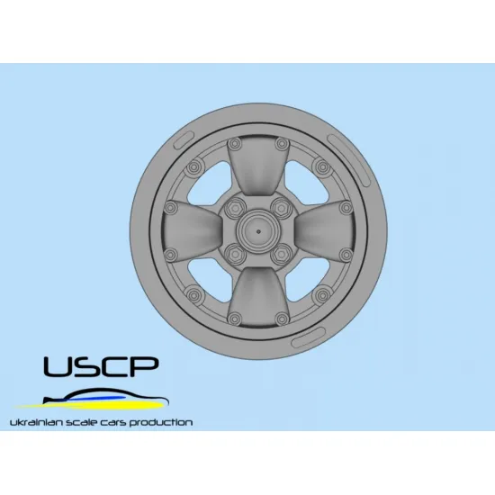 Uscp 24p083 1/24 Resin Wheels 14inch For Gotti 4-spoke
