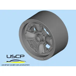 Uscp 24p083 1/24 Resin Wheels 14inch For Gotti 4-spoke