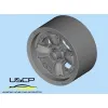 Uscp 24p083t 1/24 Resin Wheels 14inch And Tires For Gotti 4-spoke