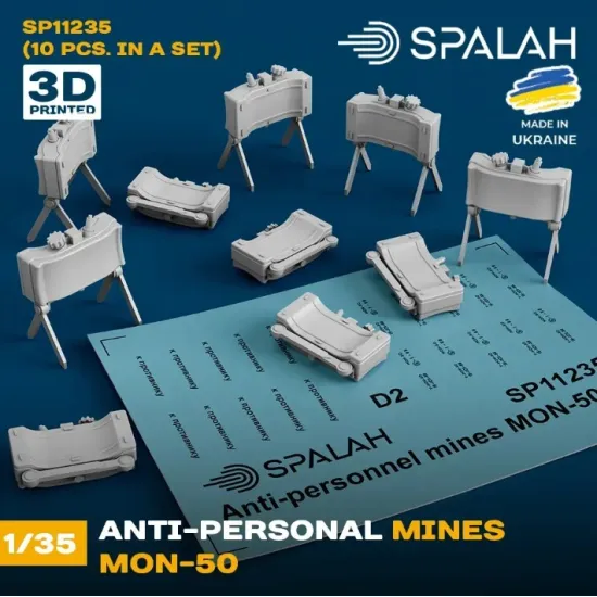 Spalah 11235 1/35 Anti Personnel Mines Mon 50 10 Pcs Set Of Scale Models
