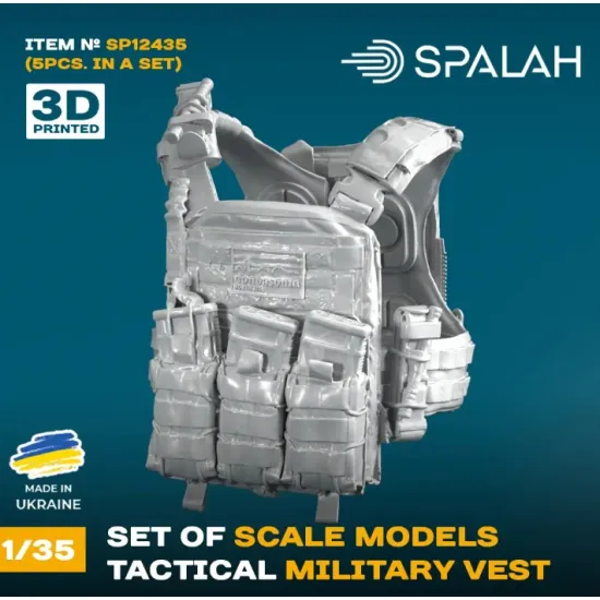 Spalah 12435 1/35 Tactical Military Vest 5 Pcs Set Of Scale Models