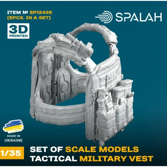 Spalah 12435 1/35 Tactical Military Vest 5 Pcs Set Of Scale Models