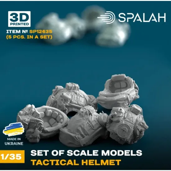 Spalah 12635 1/35 Tactical Helmet 5 Pcs Set Of Scale Models
