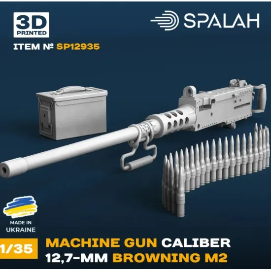 Spalah 12935 1/35 12-7 Mm Browning M2 Machine Gun Scale Model