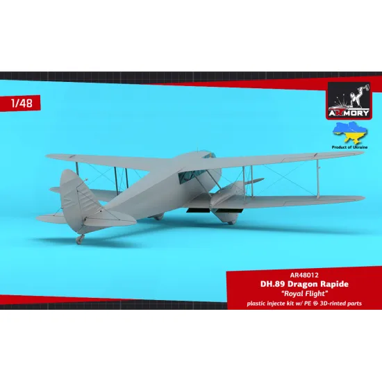 Armory Ar-48012 1/48 Dh.89 Dragon Rapide, Short-haul Airliner Royal Flight