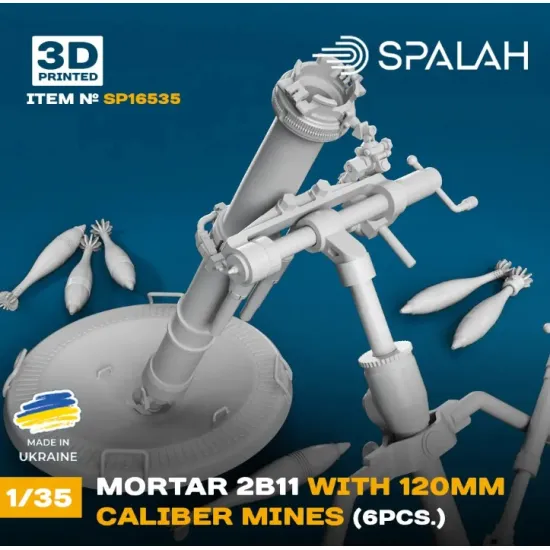 Spalah 16535 1/35 Mortar 2b11 With 120-mm Caliber Mines Scale Model