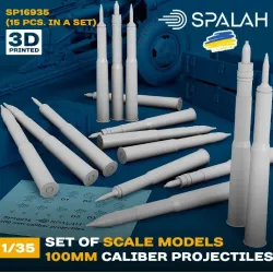 Spalah 16935 1/35 100-mm Caliber Projectiles 15 Pcs Set Of Scale Models
