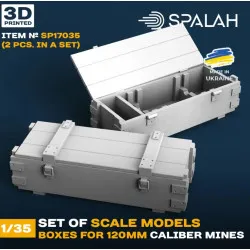 Spalah 17035 1/35 Boxes For 120-mm Caliber Mines 2 Pcs Set Of Scale Models