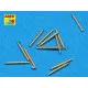 Set of 12 pcs 140 mm barrels for ship Hood 1/700 Aber 700-L10