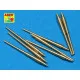 Set of 8 pcs 380 mm barrels for ships Bismarck Tirpitz 1/700 Aber 700-L14